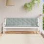 Voir la diapositive 3 : VIDAXL Coussins de banc de jardin lot de 2 gris clair melange tissu