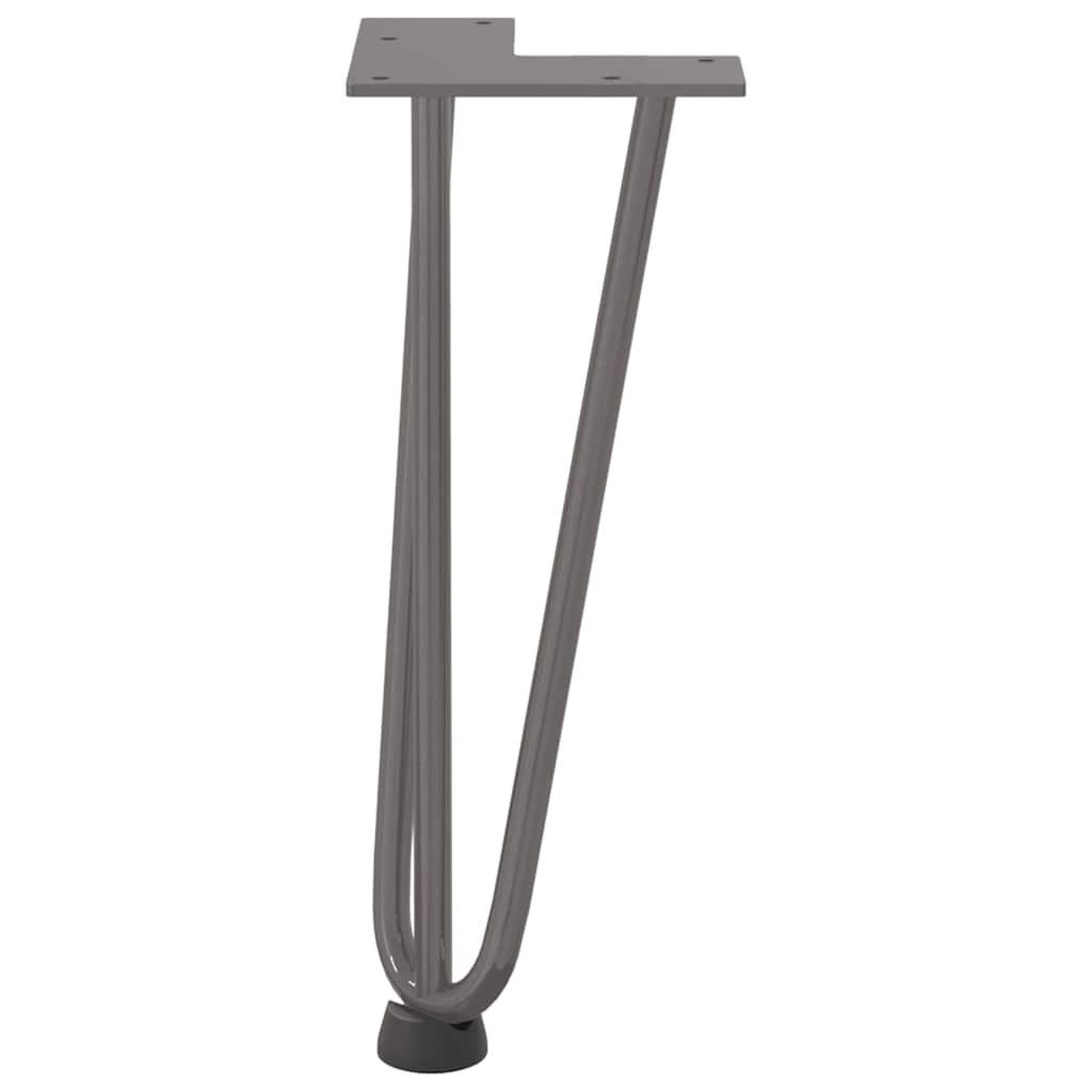 Voir la diapositive 5 : VIDAXL Pieds de table en forme d'epingle a cheveux 30 cm acier massif