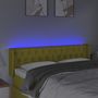 Voir la diapositive 4 : VIDAXL Tete de lit a LED Vert 147x16x78/88 cm Tissu