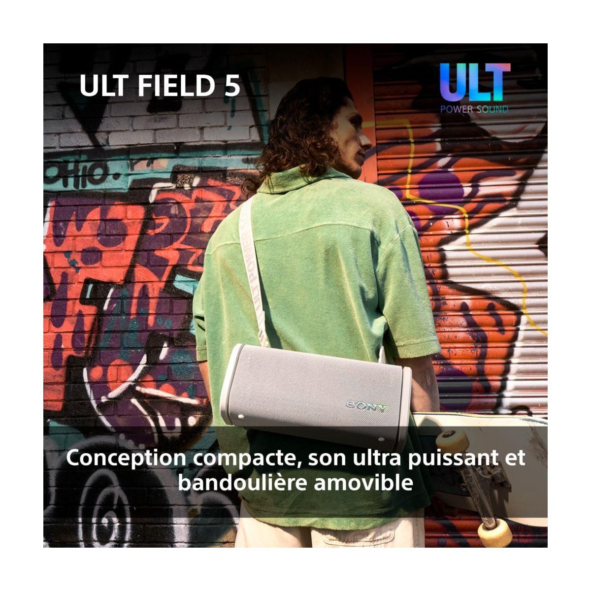 SONY Enceinte portable ULT FIELD 5 Blanc minéral