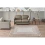Voir la diapositive 5 : Paris Prix Tapis Tissé Géométrique  Sarai  Marron & Beige