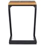 Voir la diapositive 3 : VIDAXL Table basse 30x30x50 cm Bois de teck massif et polyresine