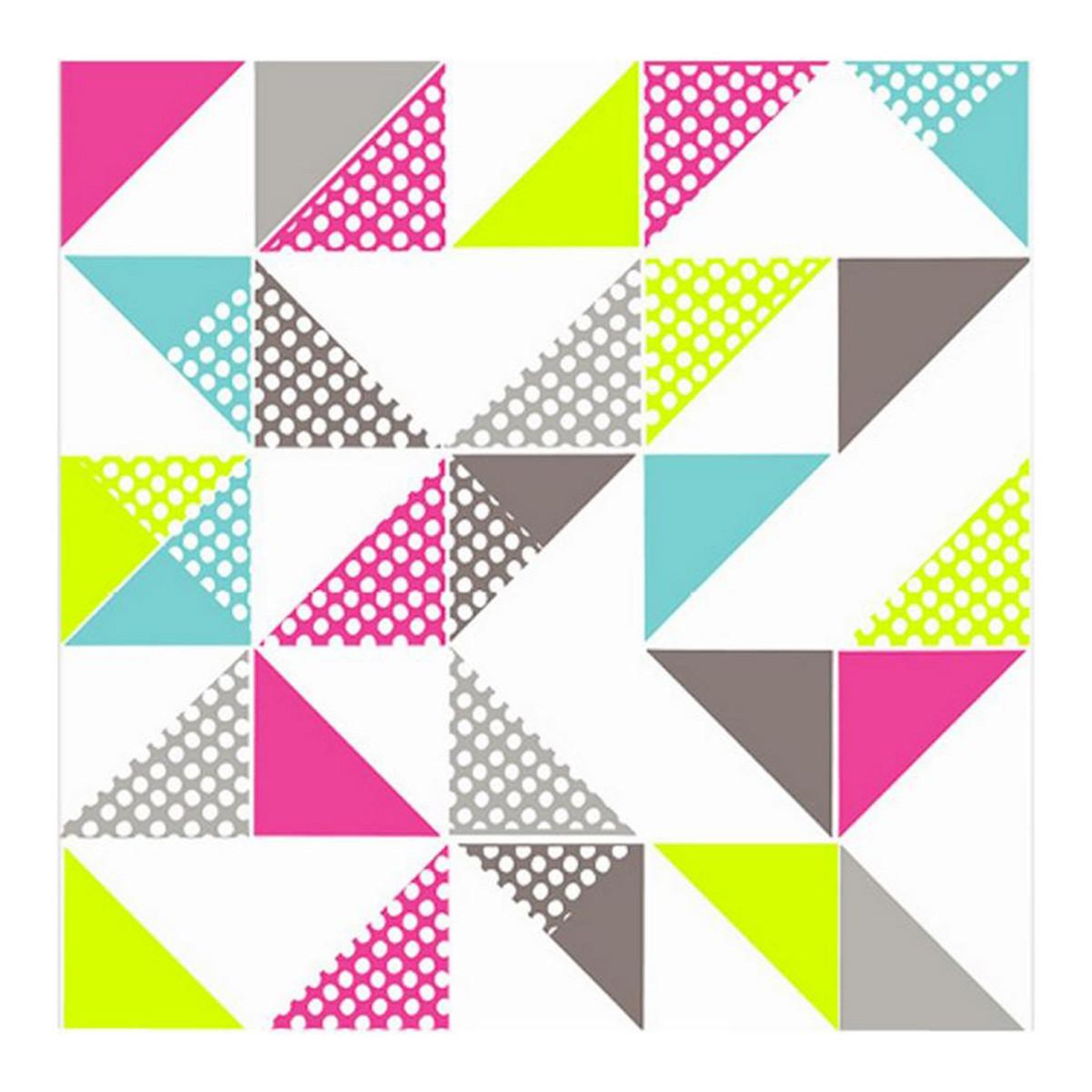 HOMEA Lot de 20 serviettes en papier  origami  33x33cm multicolore