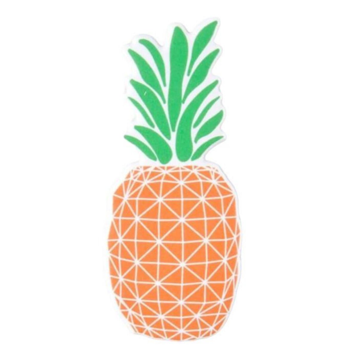 Paris Prix Sticker Puffy  Ananas  10cm Orange & Vert