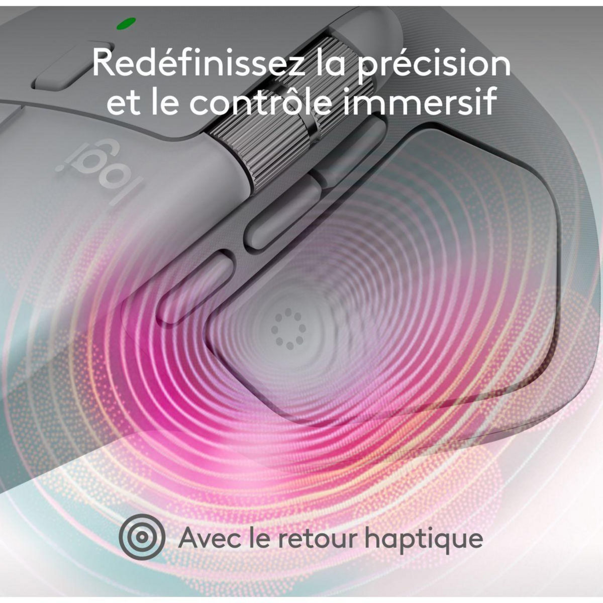 Logitech Souris sans fil rechargeable MX Master 4 Mac Off White