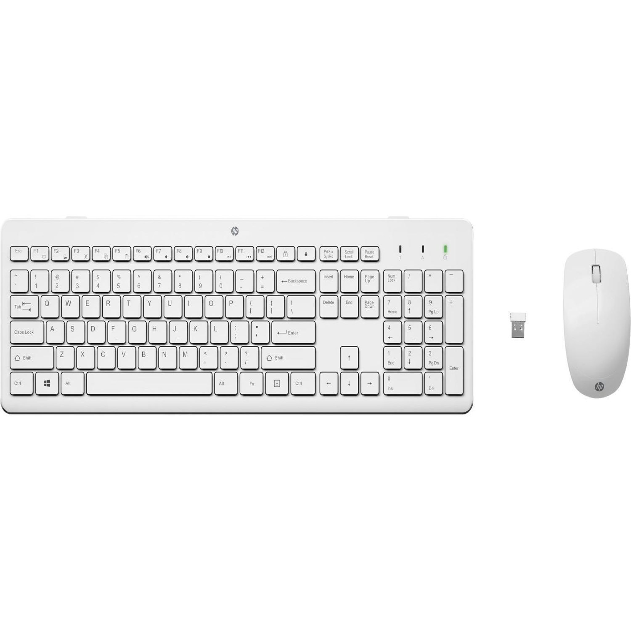 Voir la diapositive 2 : HP Hp 230 wireless mouse and keyboard combo clavier souris incluse rf sans fil blanc