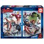 Voir la diapositive 2 : EDUCA Puzzles 2 x 500 pièces : Marvel Mania