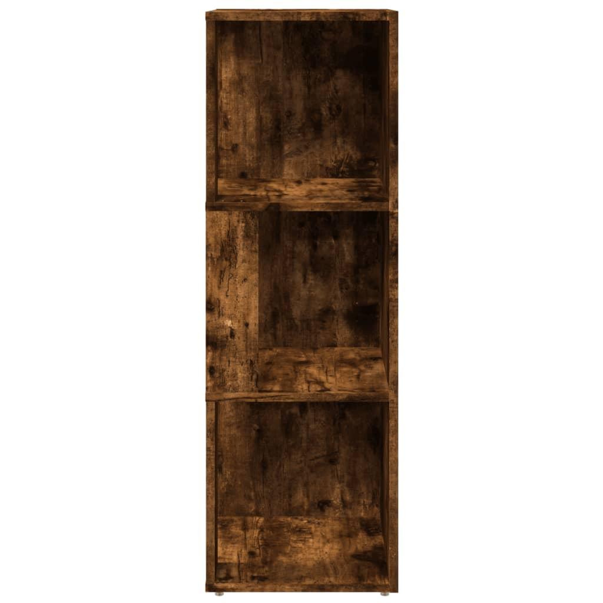 Voir la diapositive 5 : VIDAXL Armoire d'angle Chene fume 33x33x100 cm Bois d'ingenierie