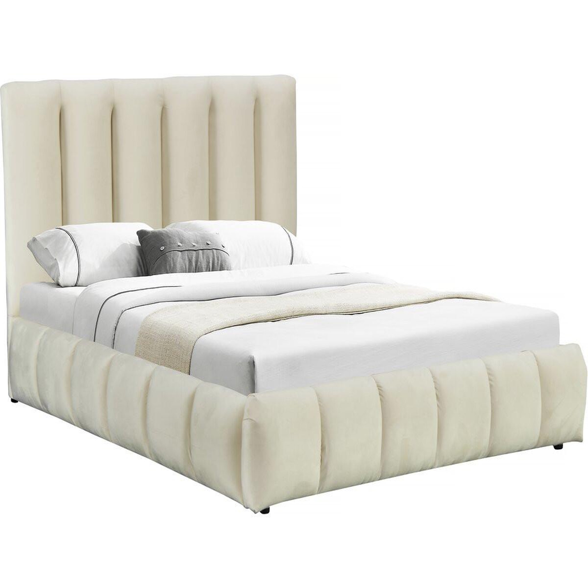 Habitat et Jardin Lit avec coffre  annie  160 x 200 cm - beige