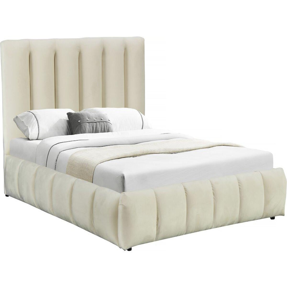 Habitat et Jardin Lit avec coffre  Annie  160 x 200 cm - Beige