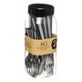 Voir la diapositive 2 : SECRET DE GOURMET Ménagère 24 couverts - Inox - Gris