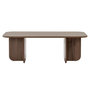Voir la diapositive 1 : TOILINUX Table basse design effet bois foncé LEANDRO - Marron