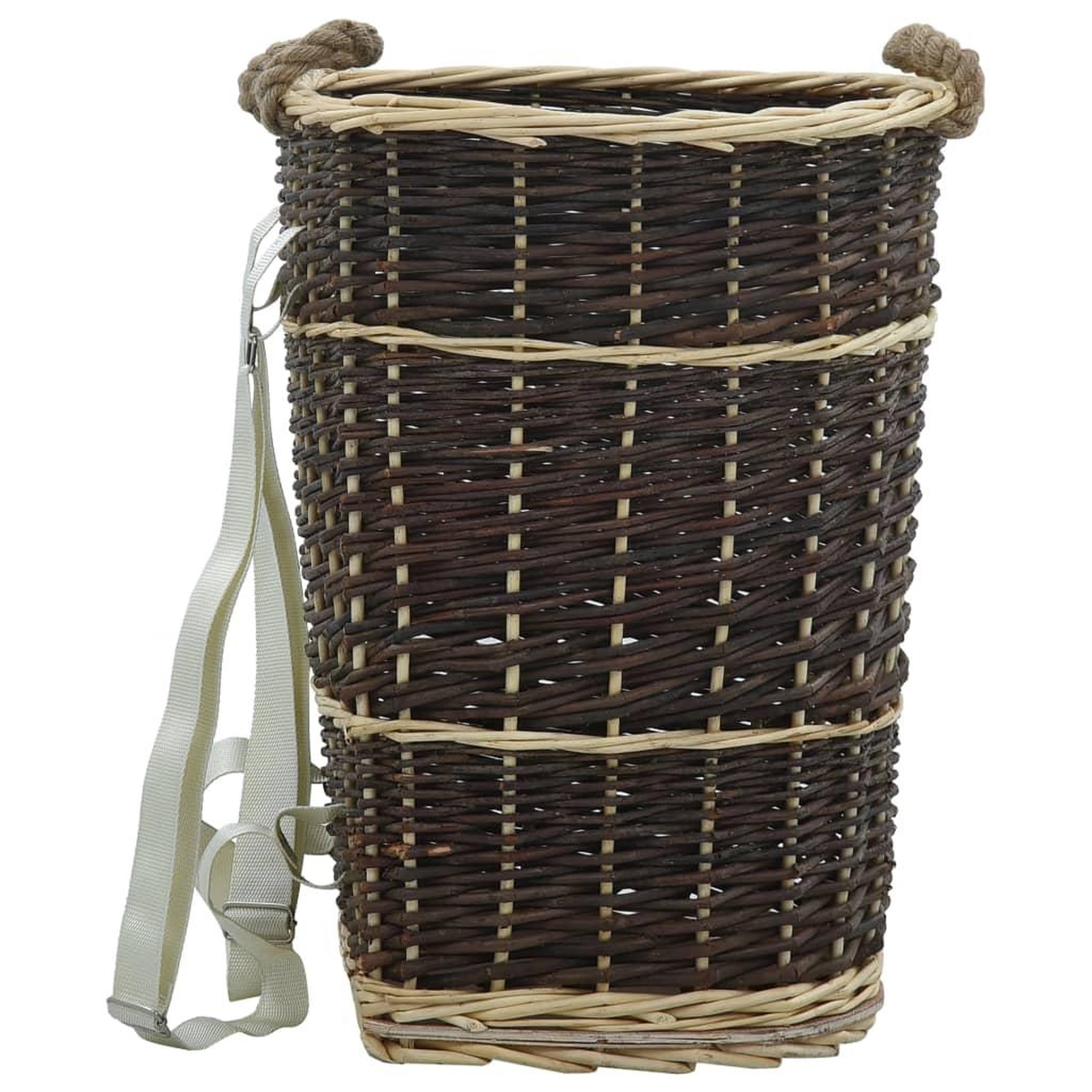 Voir la diapositive 2 : VIDAXL Sac a dos bois de chauffage sangles de transport 44,5x37x50 cm