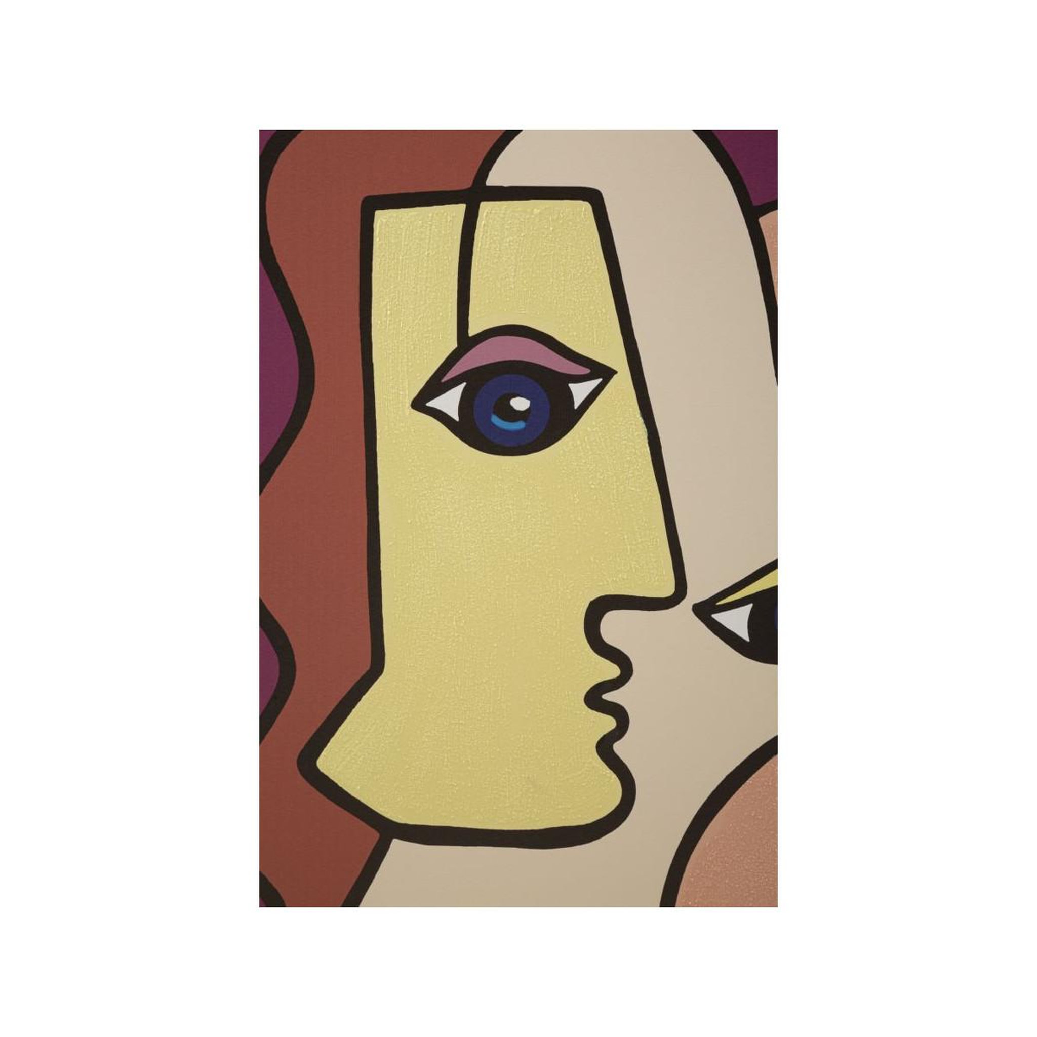 Voir la diapositive 2 : Paris Prix Toile imprimée déco  double visage  60x90cm multicolore