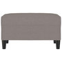 Voir la diapositive 3 : VIDAXL Repose-pied Taupe 70x55x41 cm Tissu