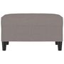 Voir la diapositive 3 : VIDAXL Repose-pied Taupe 70x55x41 cm Tissu