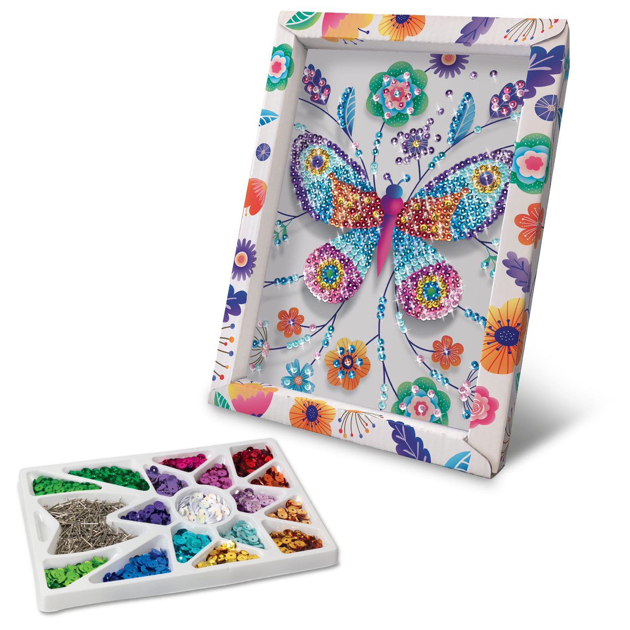 Voir la diapositive 3 : LANSAY Création Collection sequins - Papillon