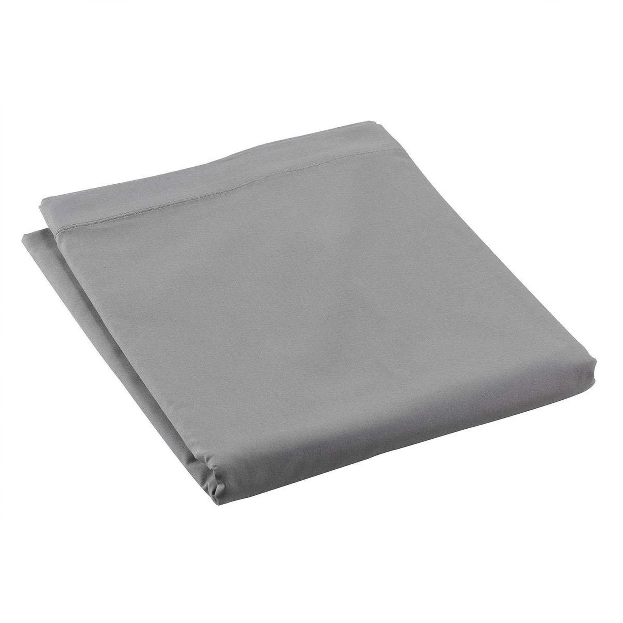 Voir la diapositive 2 : Douceur d'Intérieur Drap Plat  Percaline  240x300cm Anthracite