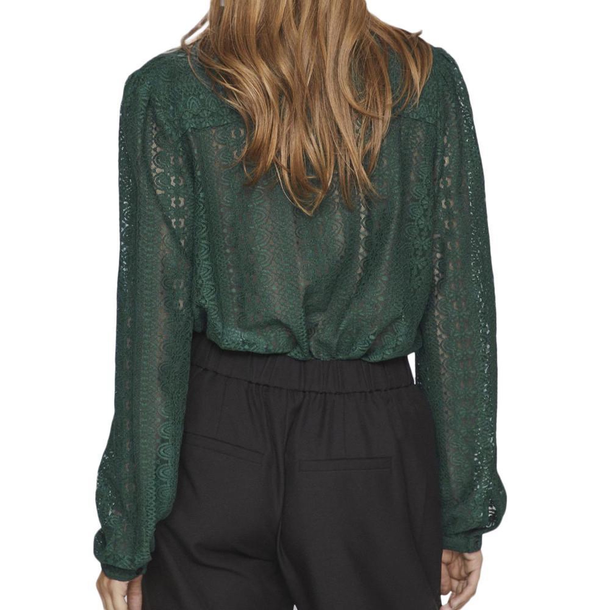 Voir la diapositive 2 : Vila Blouse Verte Femme Vila Chikka