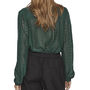 Voir la diapositive 2 : Vila Blouse Verte Femme Vila Chikka