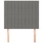 Voir la diapositive 3 : VIDAXL Tetes de lit 2 pcs Gris fonce 100x5x78/88 cm Tissu