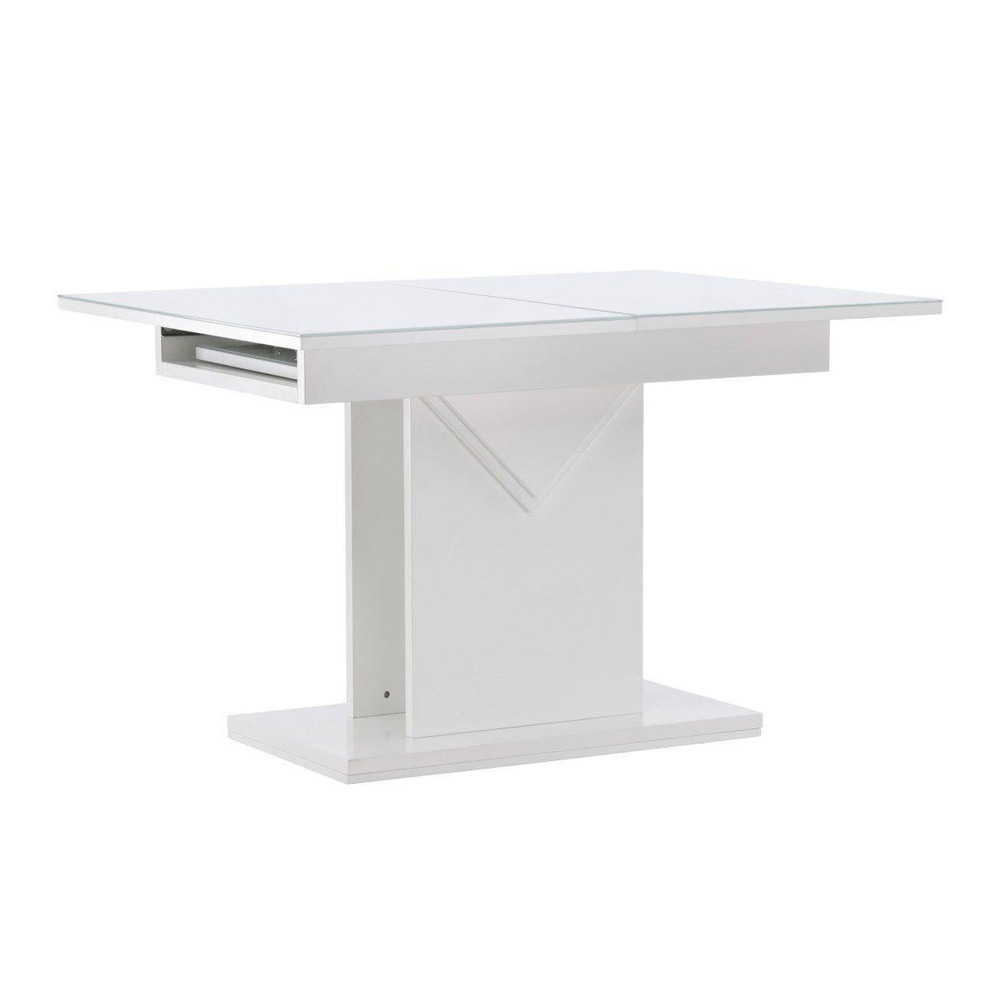 Paris Prix Table à manger extensible  pluto  120-160cm blanc