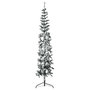 Voir la diapositive 1 : VIDAXL Demi sapin de Noël artificiel mince avec neige floquee 240 cm