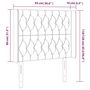 Voir la diapositive 6 : VIDAXL Tete de lit a LED Gris clair 93x16x118/128 cm Tissu