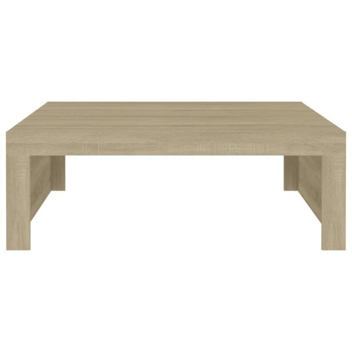 VIDAXL Table basse Chêne sonoma 100x100x35 cm Bois d ingénierie