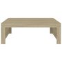 Voir la diapositive 5 : VIDAXL Table basse Chêne sonoma 100x100x35 cm Bois d ingénierie
