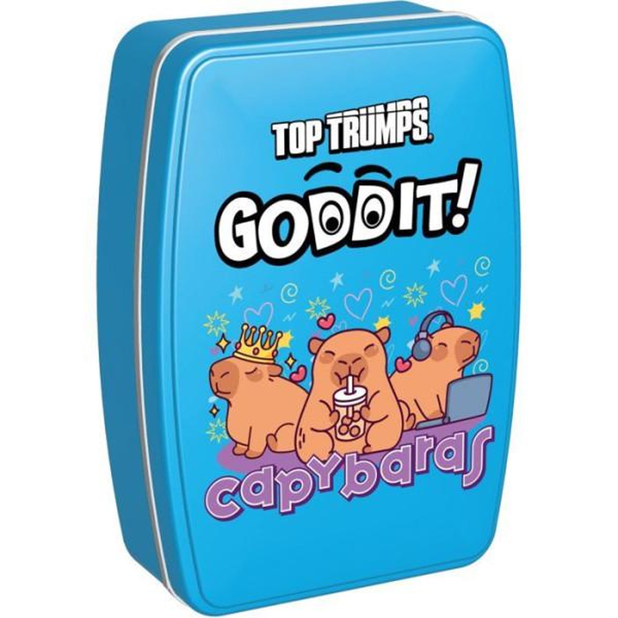 Voir la diapositive 2 : Winning Moves GODDIT - Top Trumps Capybaras - Jeu de cartes - WINNING MOVES - 1 a 6 joueurs - Des 6 ans