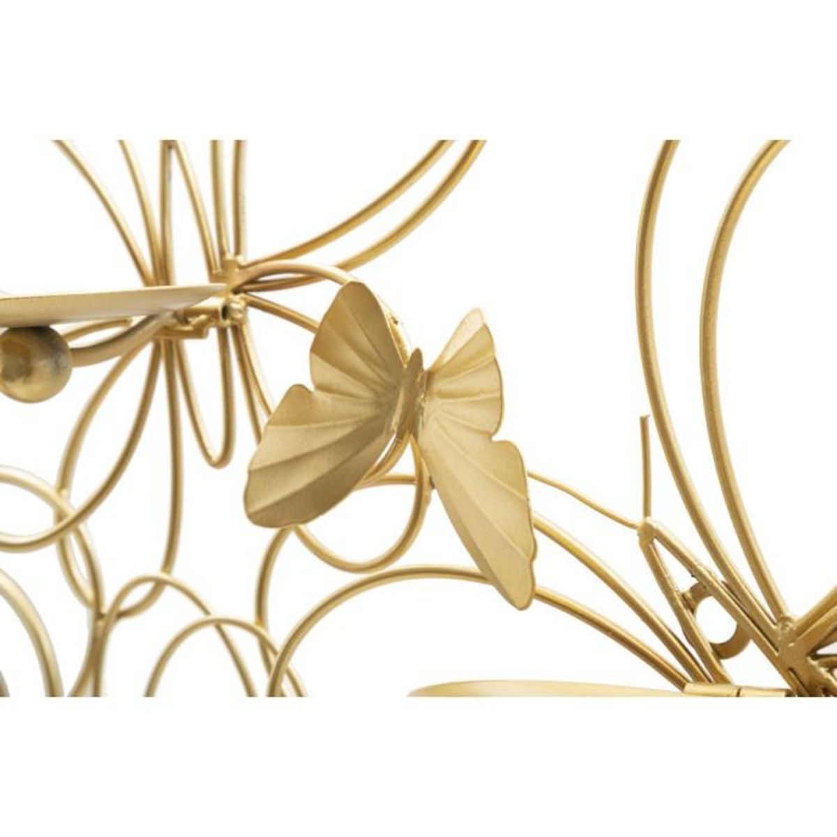 Paris Prix Bougeoir Mural en Métal  Butterflies  61cm Or