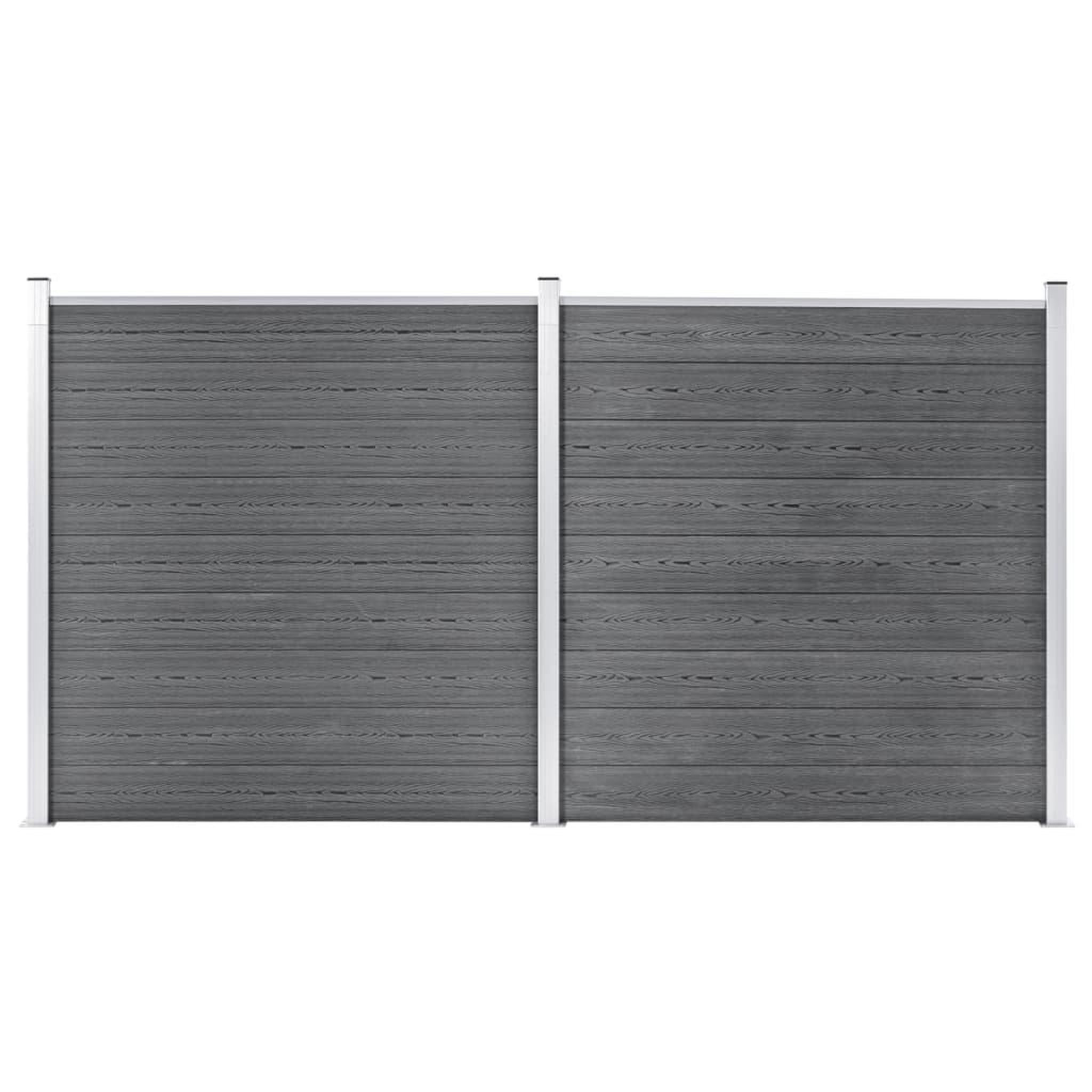 Voir la diapositive 1 : VIDAXL Cloture de jardin WPC 353x186 cm Gris