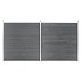 Voir la diapositive 1 : VIDAXL Cloture de jardin WPC 353x186 cm Gris