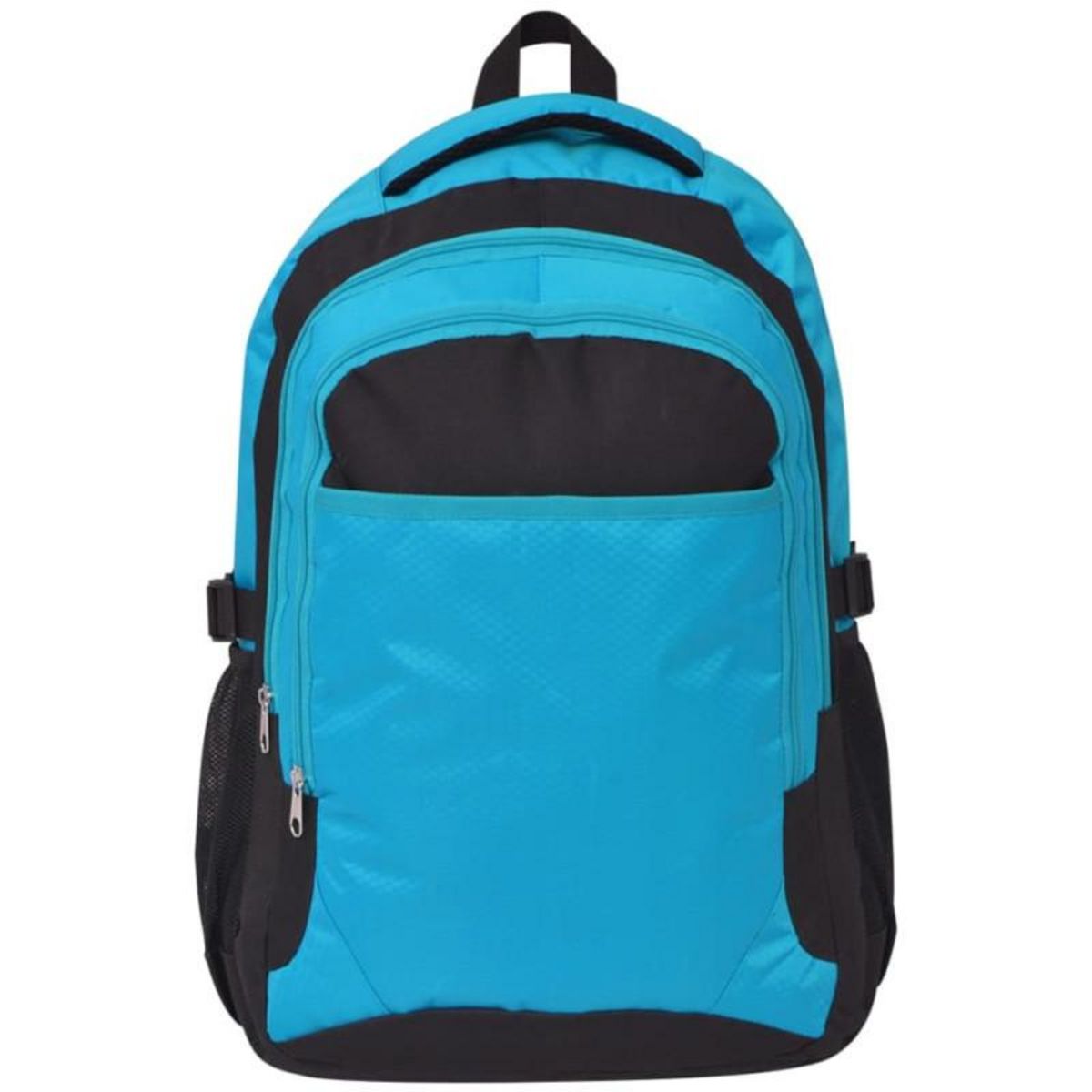 VIDAXL Sac à dos d école 40 L noir et bleu