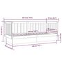 Voir la diapositive 6 : VIDAXL Lit de jour sans matelas marron miel 90x190 cm bois pin massif