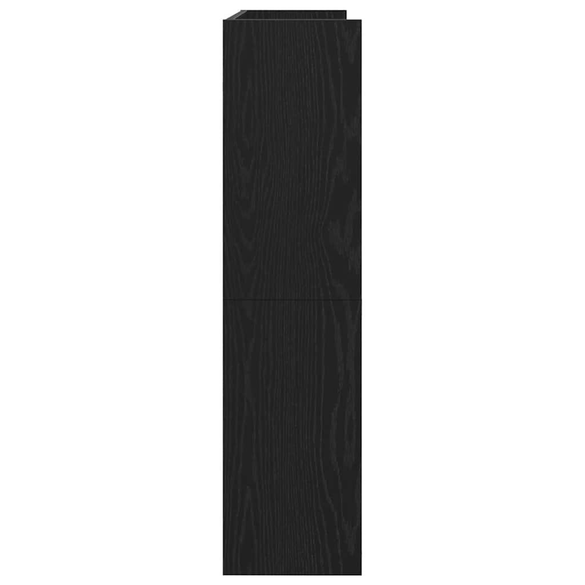 Voir la diapositive 5 : VIDAXL Etagere a chaussures noir 80x25x100 cm bois d'ingenierie