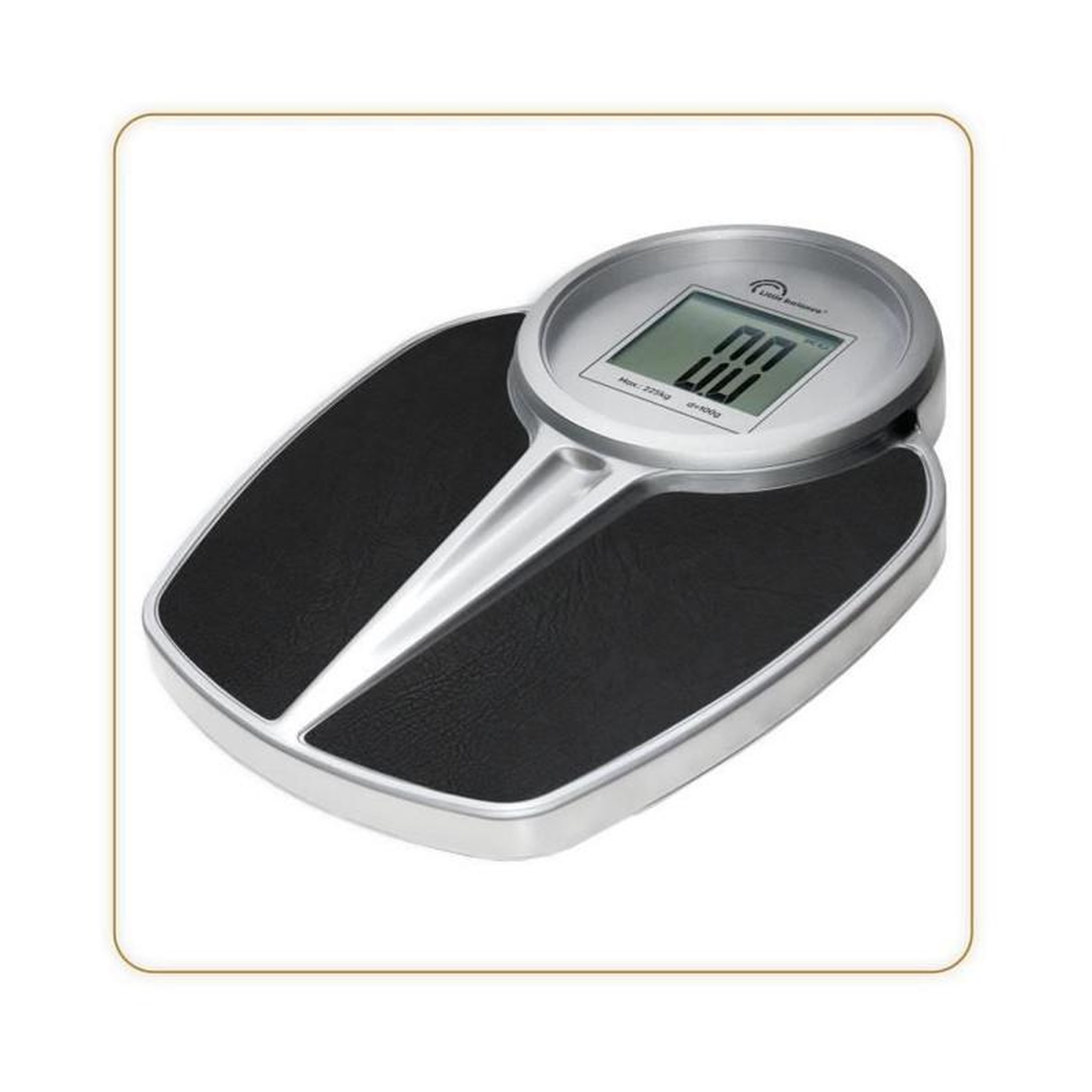 LITTLE BALANCE Pese-personne - LITTLE BALANCE - 8327 - PRO M 225 - Balance électronique - 225 kg / 1 kg - Noir / Argent