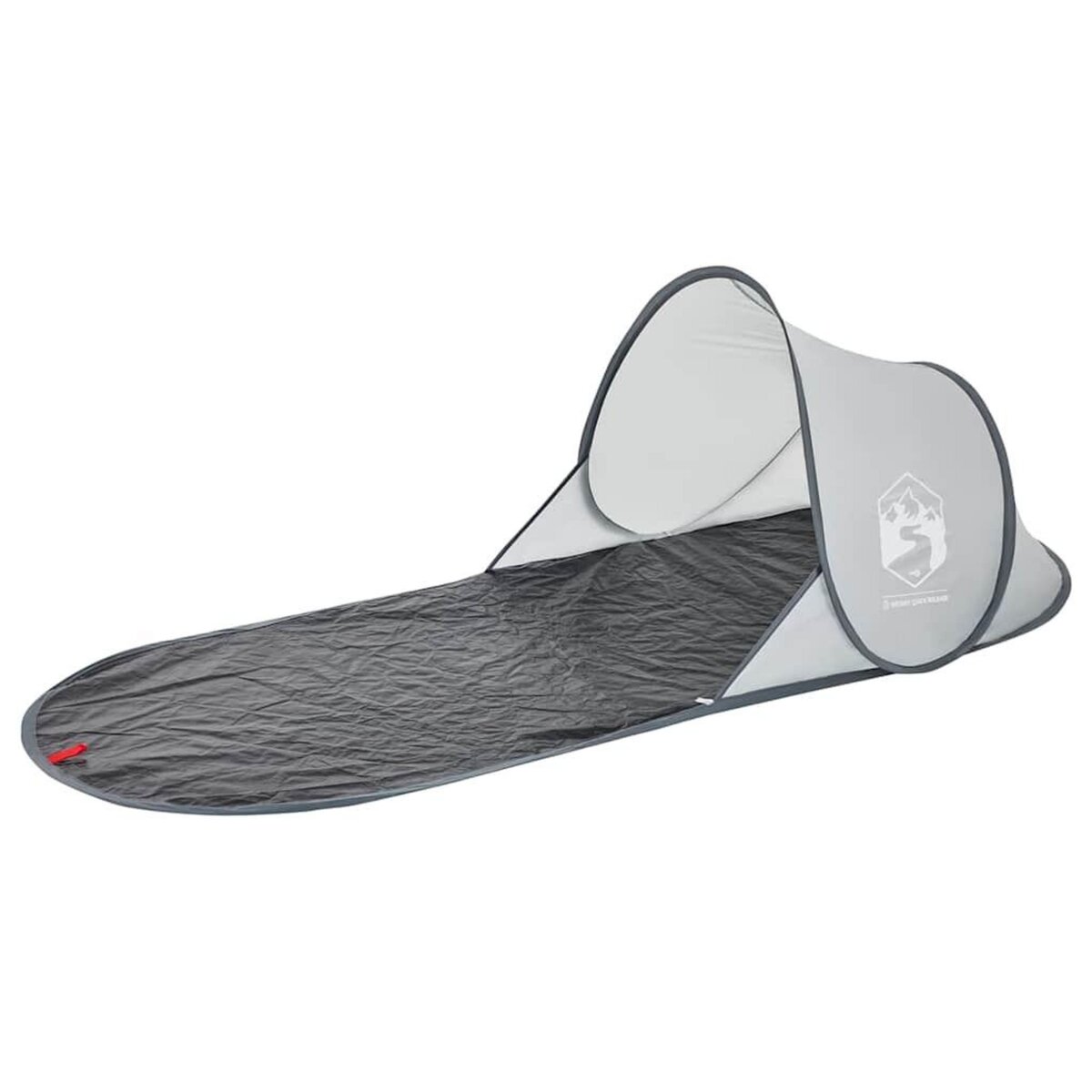 VIDAXL Tente de plage gris escamotable impermeable