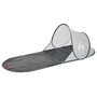 Voir la diapositive 4 : VIDAXL Tente de plage gris escamotable impermeable
