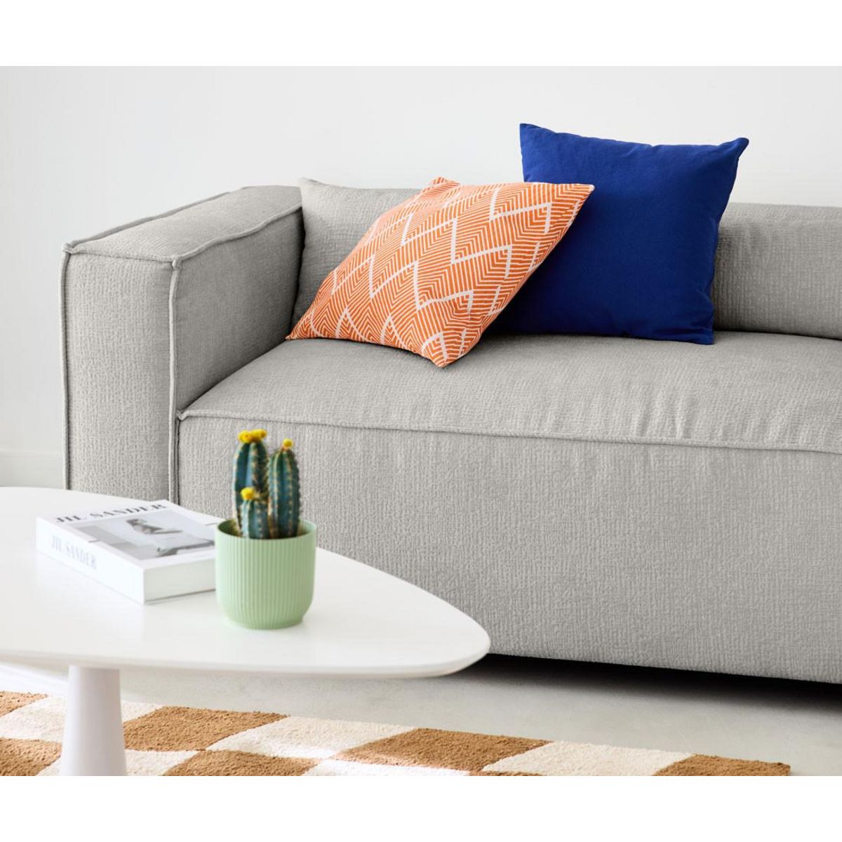 LISA DESIGN Ela - canapé d'angle droit 4 places - en tissu velours relief