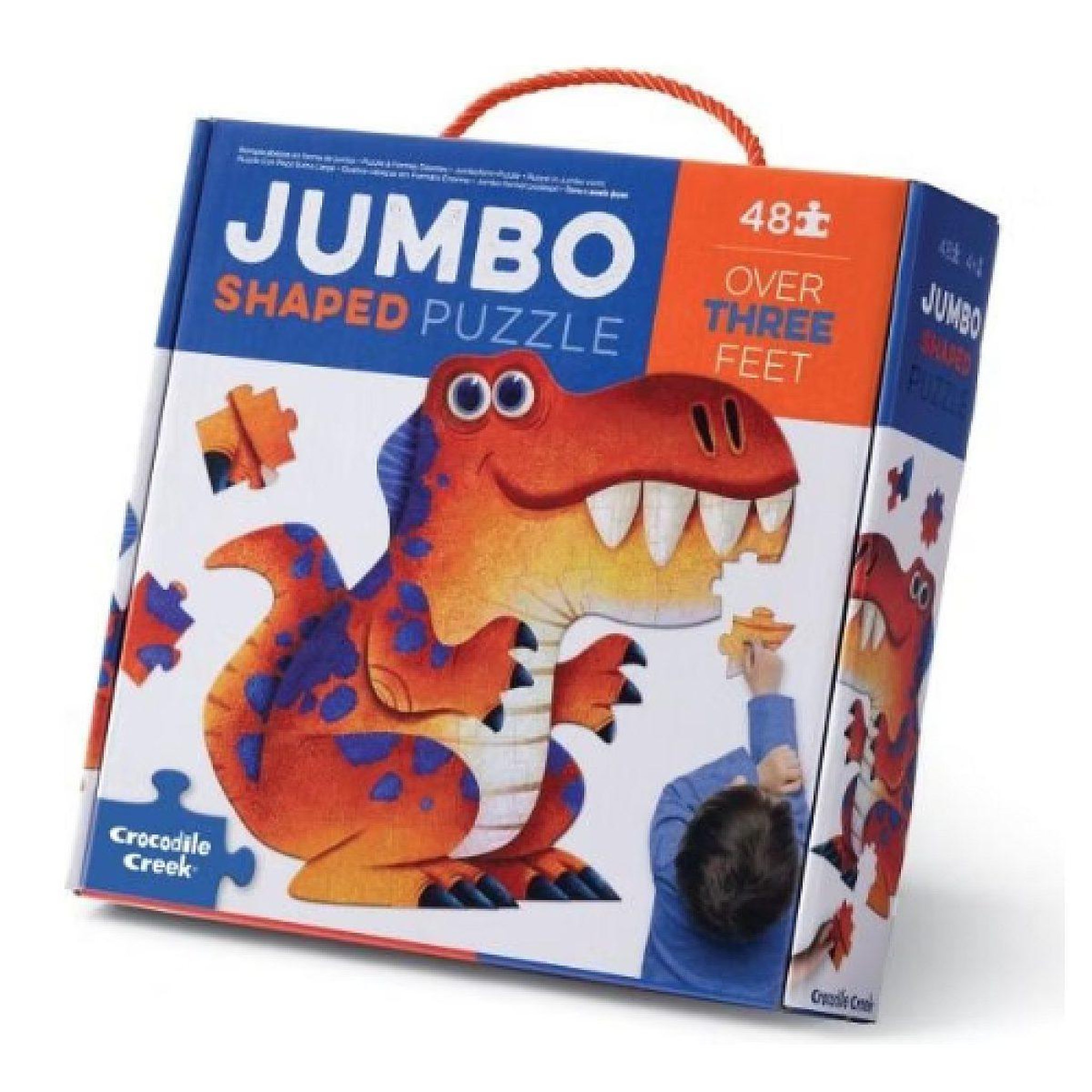 Voir la diapositive 2 : CROCODILE CREEK Puzzle jumbo - 48 pieces - dinosaures