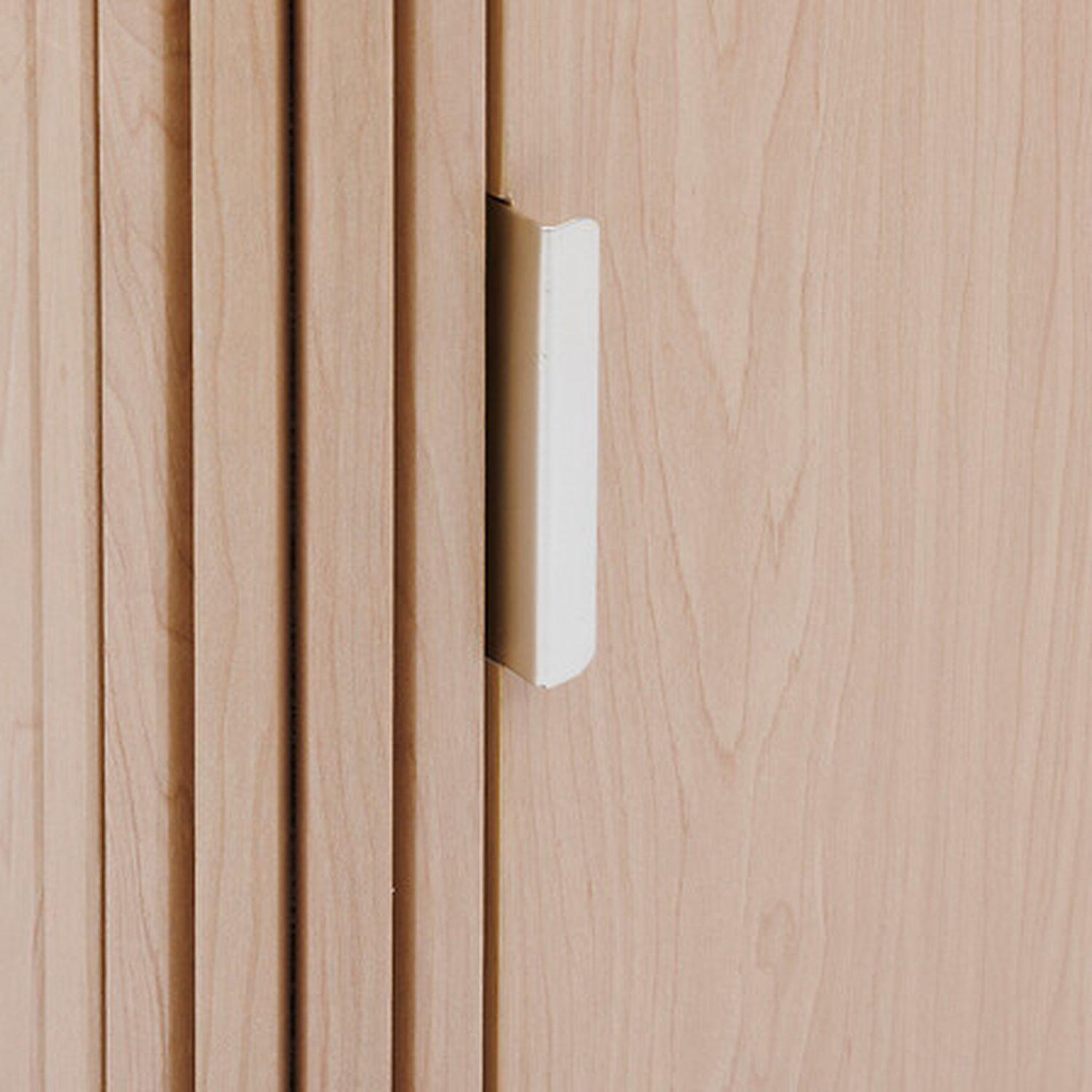 Voir la diapositive 5 : FIVE Colonne 1 porte et 2 niches effet bois clair liora - beige