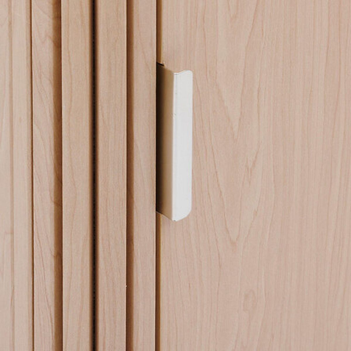 FIVE Colonne 1 porte et 2 niches effet bois clair LIORA - Beige