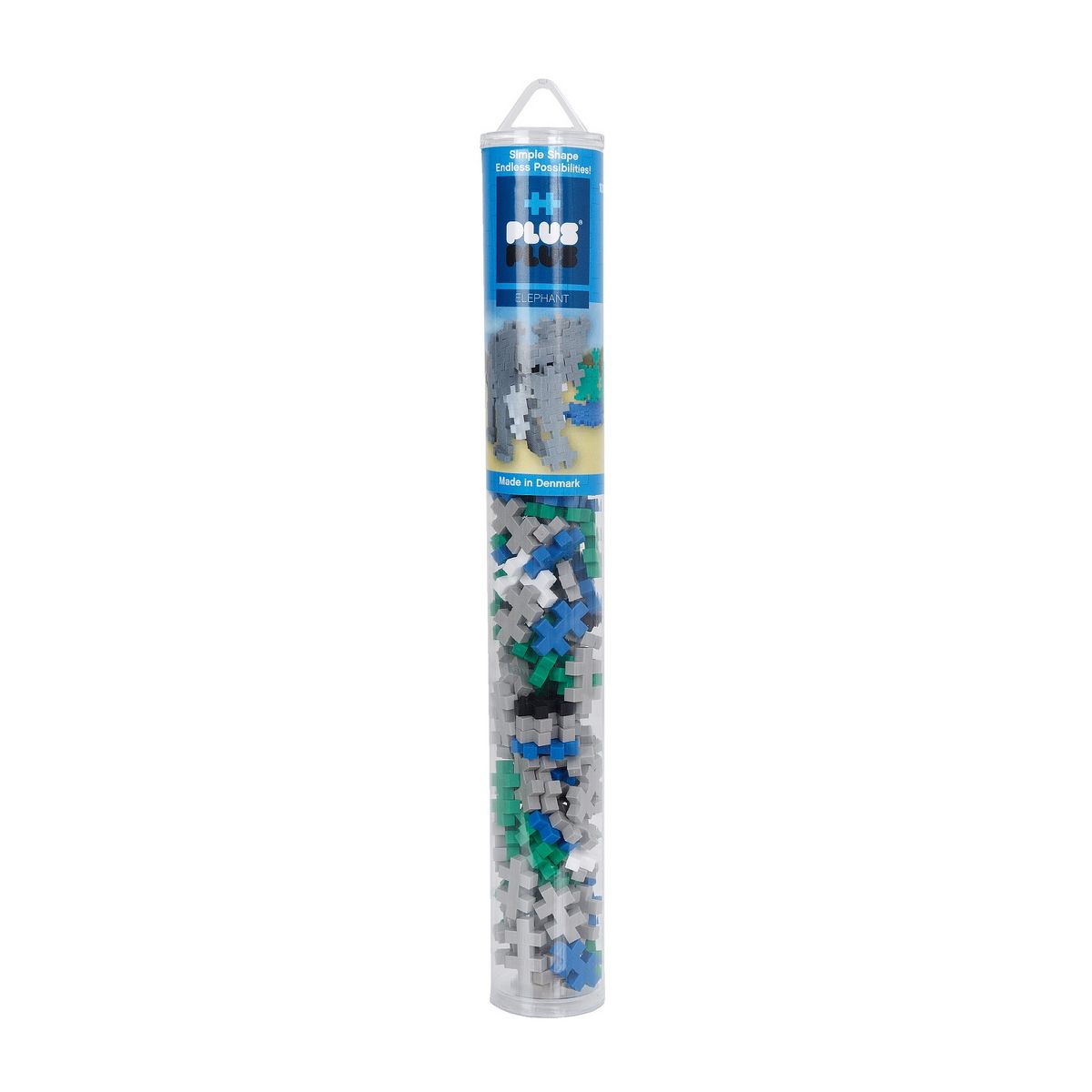 KONTIKI Plus Plus - Jeu de construction Tube mini Éléphant 100 pièces