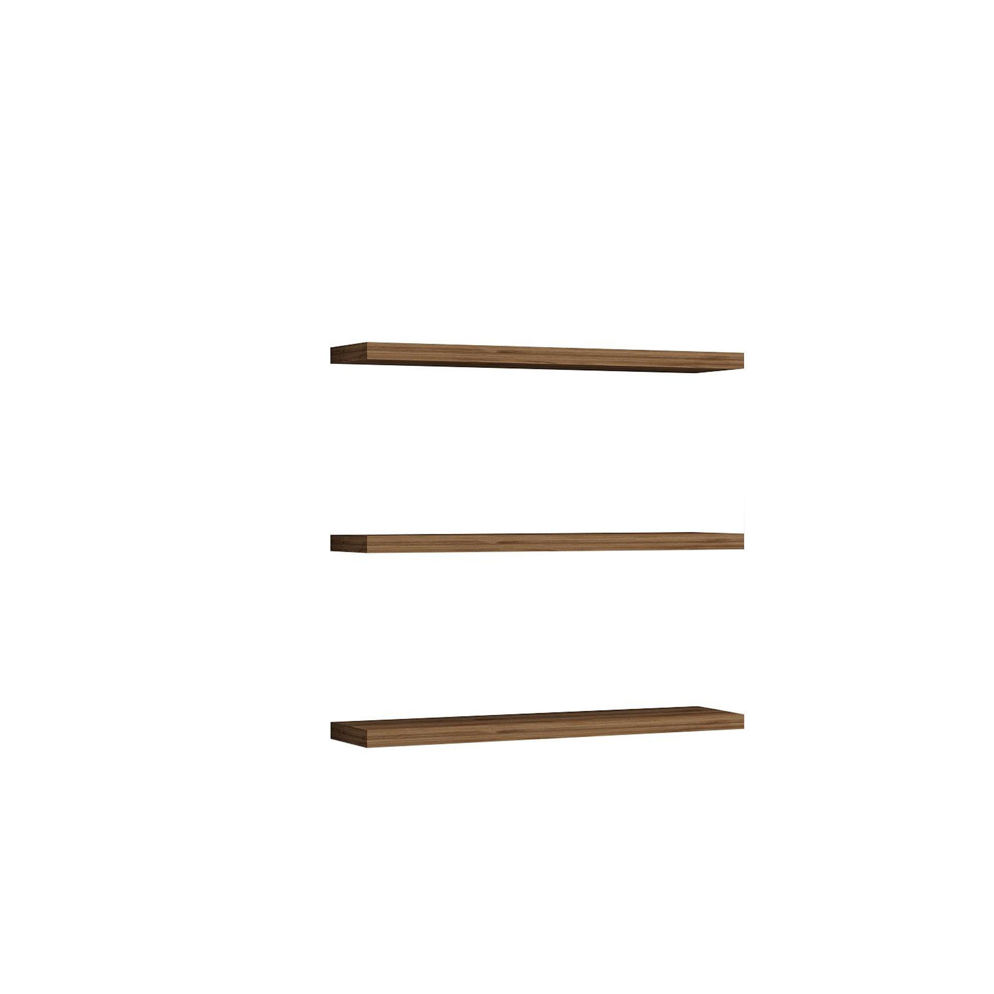 Habitat et Jardin Étagère murale en bois  boss  - 60 x 1 x 14 cm  - noyer
