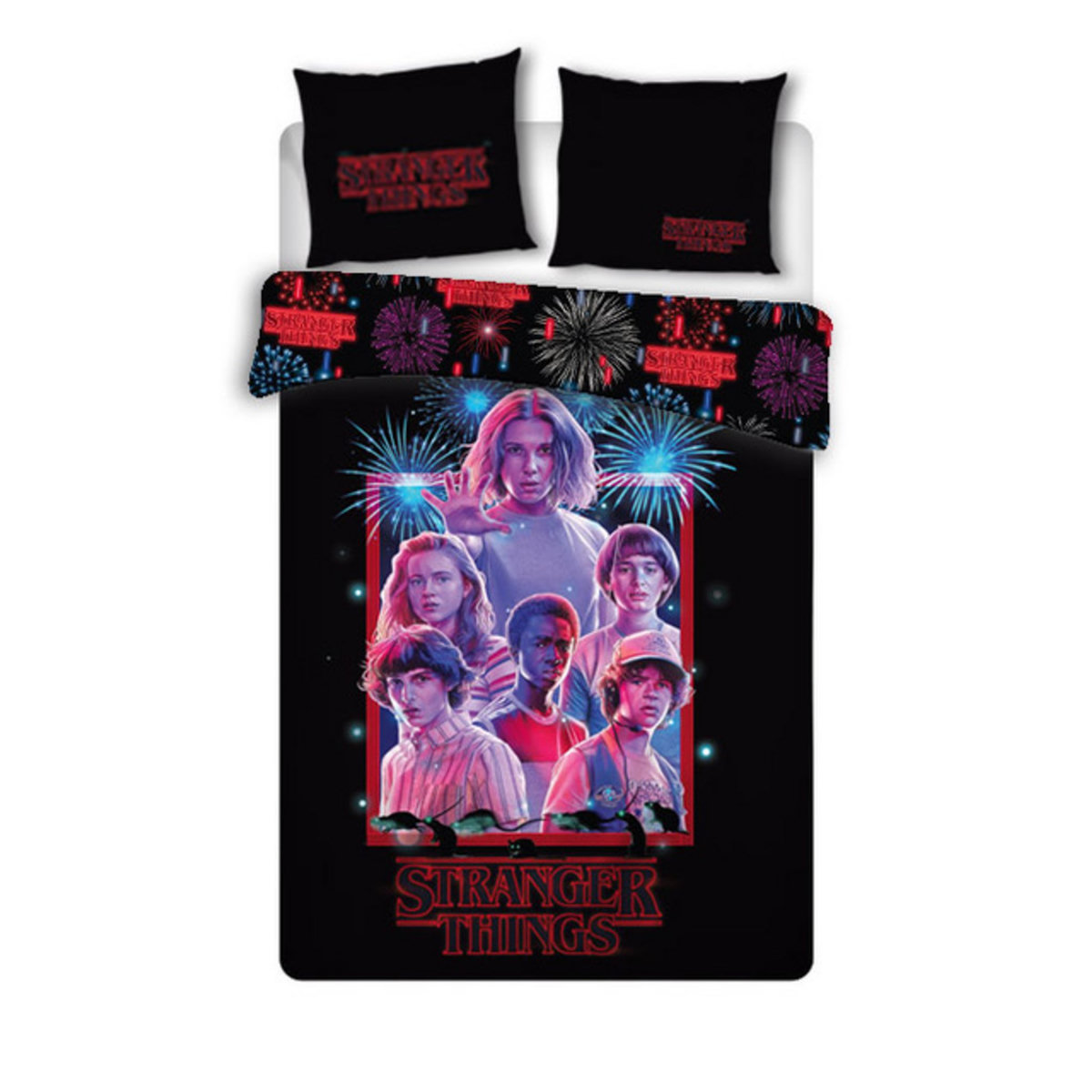 Stranger Things Parure housse de couette en polyester Stranger Things