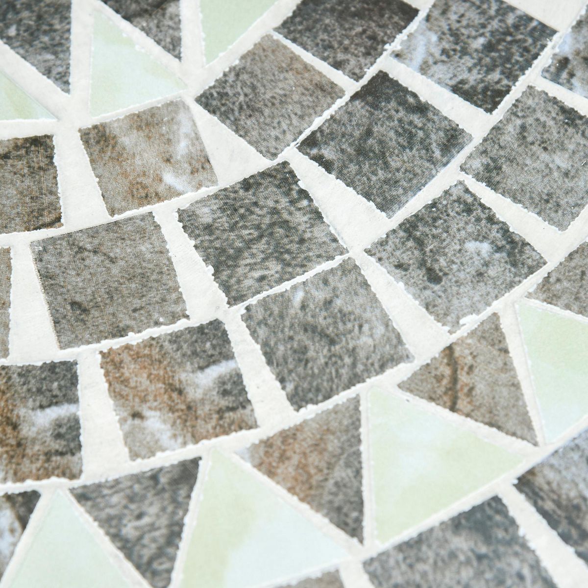 OUTSUNNY Table ronde style fer forgé bistro plateau mosaïque motif rose des vents métal époxy anticorrosion noir céramique