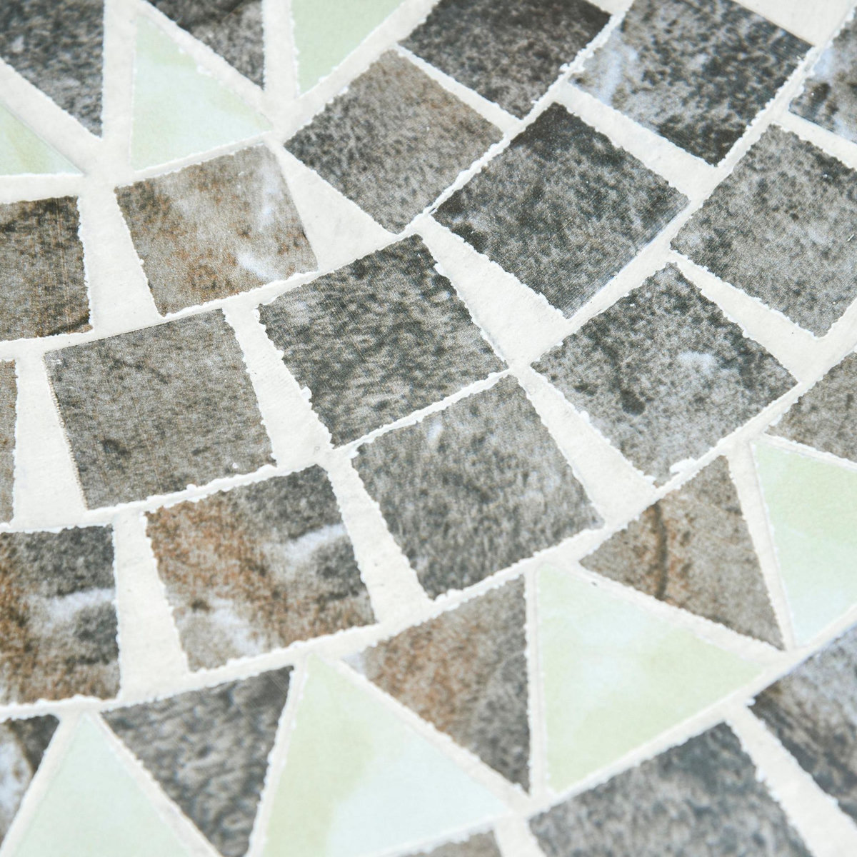 OUTSUNNY Table ronde style fer forgé bistro plateau mosaïque motif rose des vents métal époxy anticorrosion noir céramique