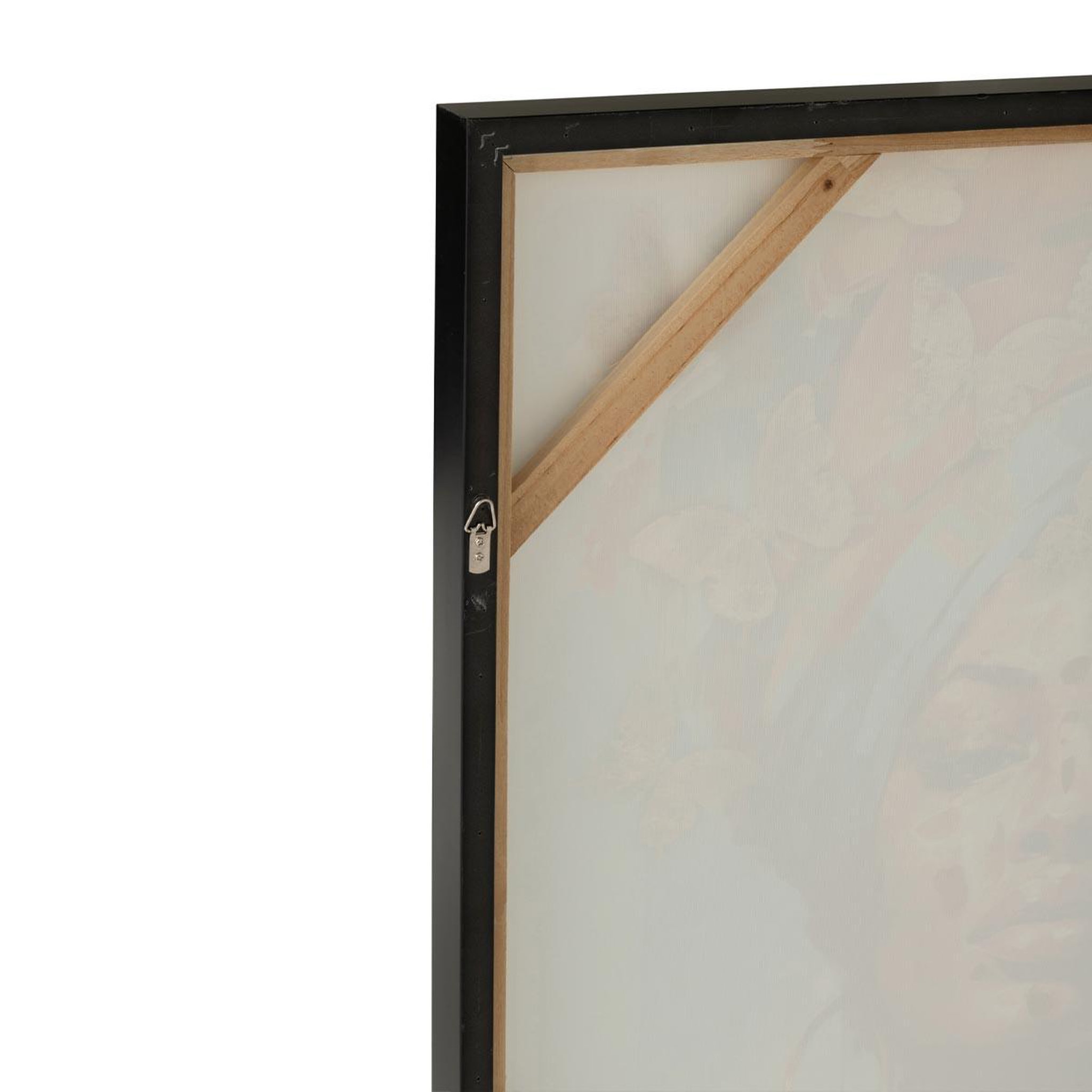 Voir la diapositive 3 : J-LINE Tableau déco femme  papillon  82x82cm multicolore
